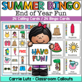 Summer Bingo - End of Year Fun Summer School Activity