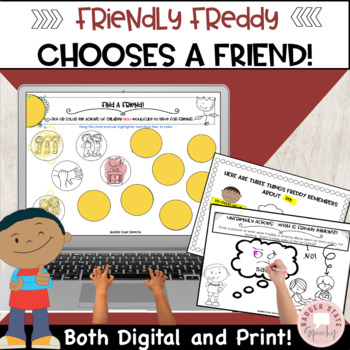 Preview of Perspective taking Friendship Skills Activities Print Digital