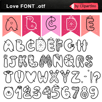 cute girly fonts alphabet
