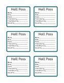 Hall Pass Sheet