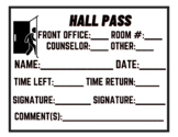 Hall Pass Template
