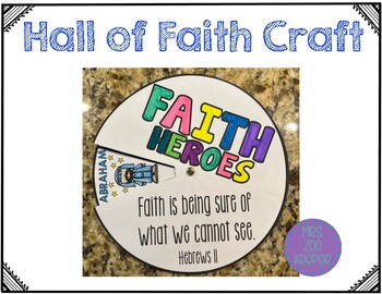 Preview of Hall of Faith Spinner Craft - Hebrews 11