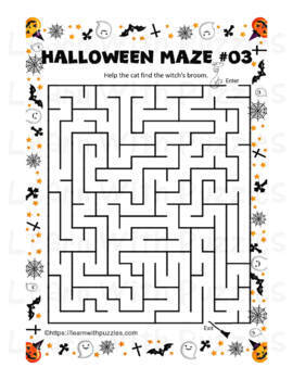 Hallowe'en Maze Collection for Google Apps™ 24 Unique Mazes Grades