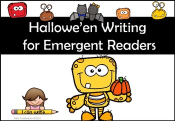Preview of Hallowe'en Themed Writing for Emergent Readers and Writers