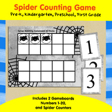 Hallowee Spider Counting Game (10 and 20 Frames) Numbers