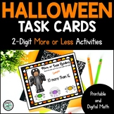 Halloween 10 More 10 Less Place Value to 100 Task Cards Pr