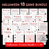 Halloween 18 Game Bundle | Printable Halloween Games | Wor