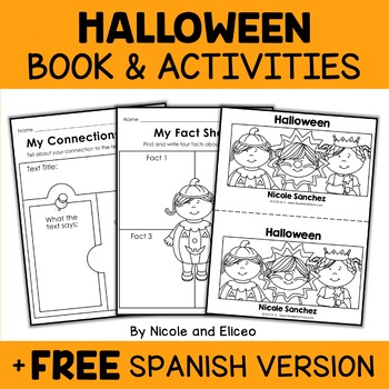 Preview of Halloween Activities and Mini Book + FREE Spanish