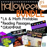 Halloween 1st Grade BUNDLE ~ Halloween Math Grammar Readin