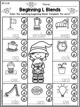 halloween literacy worksheets october 1st grade by united teaching