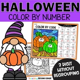 Halloween 2 Digit Addition - Without Regrouping Color Code