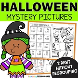 Halloween 2 Digit Addition - Without Regrouping Math Puzzl