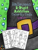 Halloween 2-Digit Addition with Regrouping Color-by-Code P