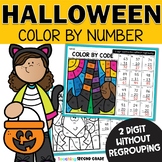 Halloween 2 Digit Subtraction - Without Regrouping Color b