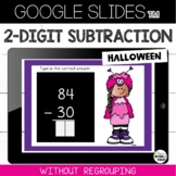 Halloween 2 Digit Subtraction without Regrouping Google Slides™