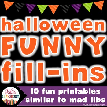 Preview of Halloween Activities - Halloween Mad-Libs - Grammar & Parts of Speech