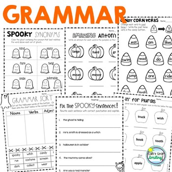 halloween 2nd grade activities grammar and math by cant