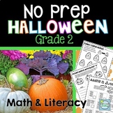 Halloween 2nd Grade NO PREP Activities ~ Grammar Math Writ