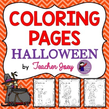 Halloween Coloring Pages by Teacher Joey | Teachers Pay Teachers