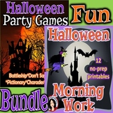 Halloween Games Actvities Grammar Math Party Fun Bundle