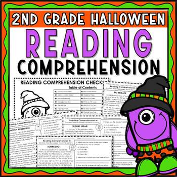 Preview of Halloween - 2nd grade Reading Passages with Comprehension Questions