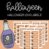 Halloween 2x4 Labels