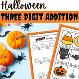 Halloween Three Addends - Addition with Doubles Plus One &