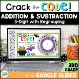 Halloween 3 Digit Addition and Subtraction Crack the Code 