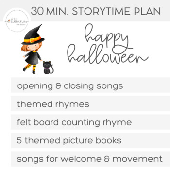 Preview of Halloween | 30 Minute Storytime Plan
