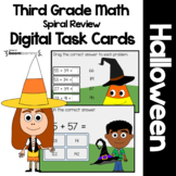 Halloween 3rd Grade Digital Task Cards Boom Cards™ | Math 