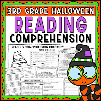 Preview of Halloween - 3rd grade Reading Passages with Comprehension Questions