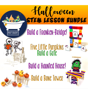 Preview of Halloween 4 Lesson STEM Bundle - STEAM