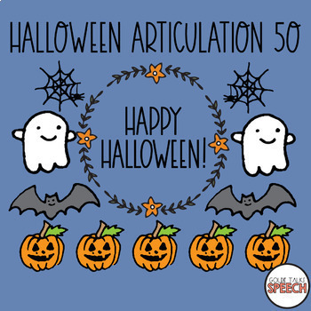 Preview of Halloween 50 Trial Articulation Sheet | Speech-Language Therapy