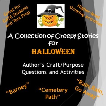 Preview of Halloween: A Collection of Creepy Stories Author's Purpose Questions