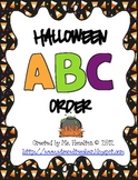 Halloween ABC Order Center Activity