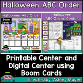 Halloween ABC Order Center - Printable Digital & Distance 