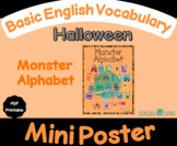 Halloween ABCs Mini Poster - English Vocabulary Support (E
