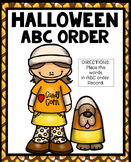 Halloween Abc Order Practice Worksheets Literacy Center EL