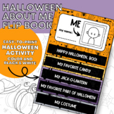 Halloween About Me Flip Book Activity