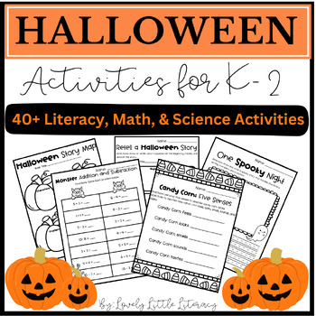 Halloween Literacy, Math, and Science Activities by Lovely Little Literacy