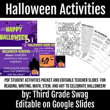 Preview of Halloween Activities