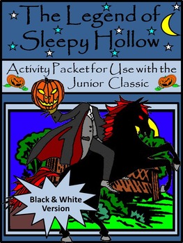 Preview of Halloween Reading Activities: Sleepy Hollow Activity Packet - B/W Version