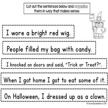 Halloween Sequencing Activities by Create Dream Explore | TpT