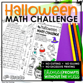 Halloween Activities 4th Grade Math Review Challenge | Mat