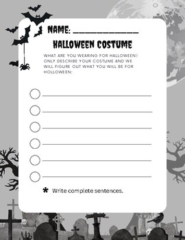 Preview of Halloween Activities 5 pages