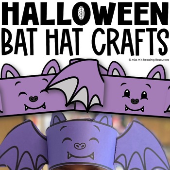 Preview of Halloween Activities | Bat Hat Crafts | Halloween Coloring Craft