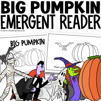 Preview of Halloween Activities Big Pumpkin Reader | Big Pumpkin Coloring Book