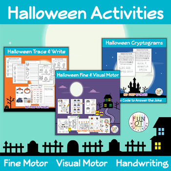 Halloween Activities Bundle Fine & Visual Motor Handwriting ...