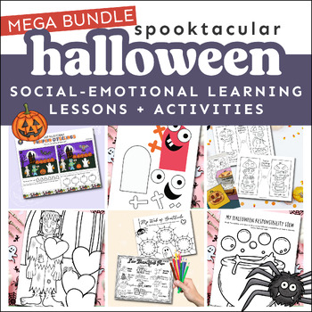 Preview of Halloween Activities Bundle | Halloween Crafts for Social Emotional Learning |