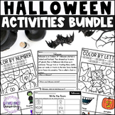 Halloween Activities Bundle - Halloween Write the Room - H